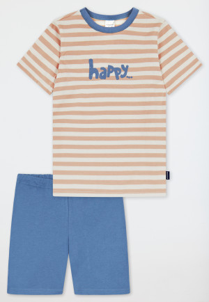 Short pyjamas striping happy cream - Natural Love