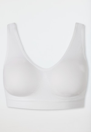Bustier seamless coussinets amovibles blanc - Classic Seamless