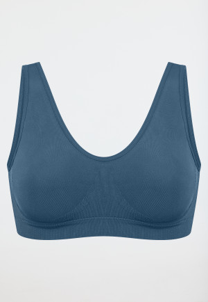 Bustier seamless herausnehmbare Pads atlantikblau - Classic Seamless
