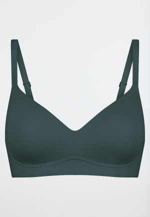 Reggiseno reggiseno con coppa e coppette scorrevoli verde scuro - Unique Micro