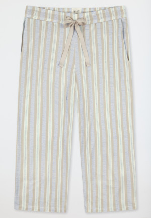 Pantaloni Lounge 3/4 di lunghezza in modal a strisce multicolore - Mix+ Relax