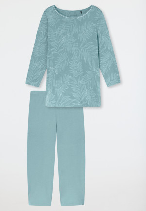 Pyjamas 3/4-long jade - Comfort Nightwear