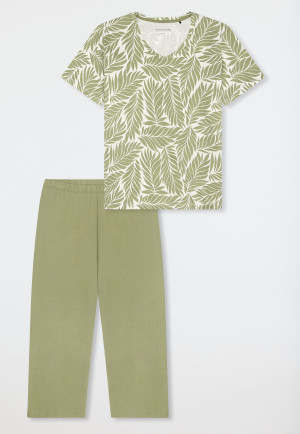 Pyjama 3/4 long tilleul - Comfort Essentials