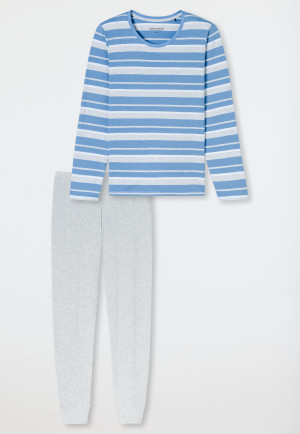 Pigiama lungo celeste - Casual Essentials