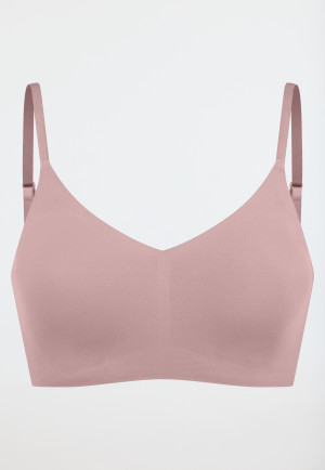 Brassière microfibre coussinets amovibles rose tendre - Invisible Soft