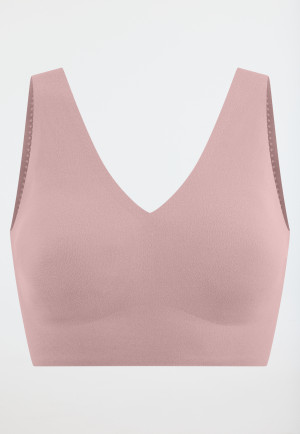 Brassière microfibre coussinets amovibles rose tendre - Invisible Soft