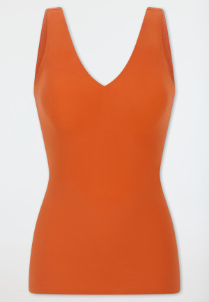 Trägertop Mikrofaser herausnehmbare Pads terracotta - Invisible Soft