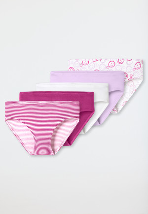 Briefs 5-pack striping smileys multi-colored - 95/5
