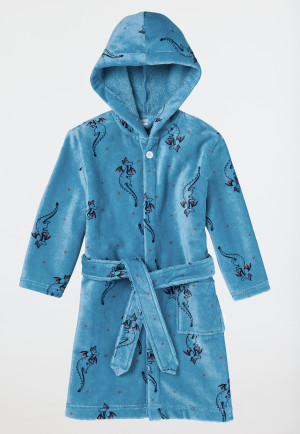 Peignoir velours imprimé dragon aquarium - Girls World