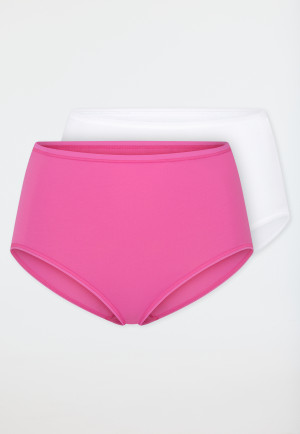 Midislip 2er-Pack Organic Cotton pink/ weiß - 95/5