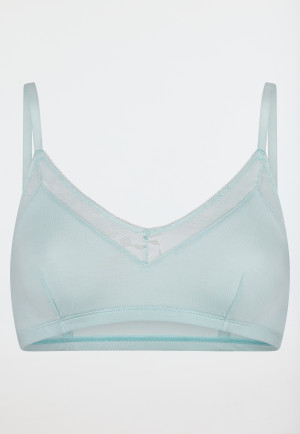 Brassière dentelle sans armatures menthe - Modern Lace