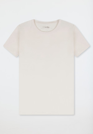 Shirt kurzarm rundhals off-white - Mix+Relax