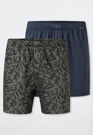 Lot de 2 boxers en jersey uni/imprimé - Boxershorts Multipacks