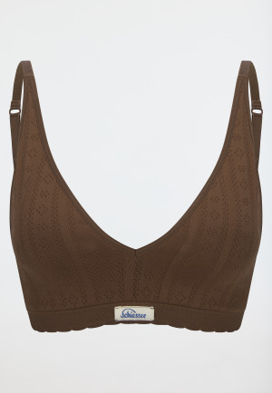 Bustier Ajourée seamless dunkelbraun - Revival Alma