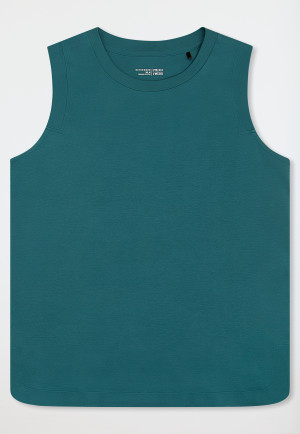 Débardeur interlock mercerisé vert - Mix+Relax