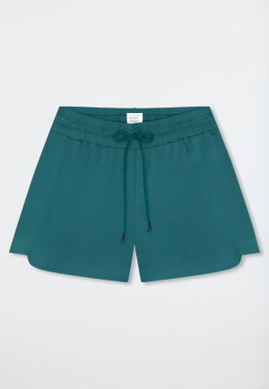 Pantaloni corti mercerizzati interlock verde - Mix+ Relax