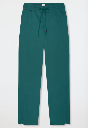 Pantalon long en interlock mercerisé vert - Mix+Relax