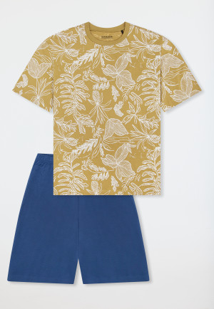 Short pyjamas tropical khaki - Nightwear