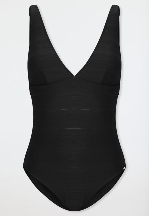 Maillot de bain triangle jersey noir - Aqua