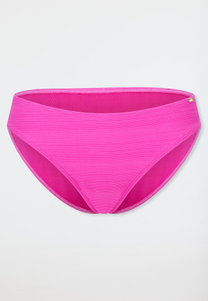 Bikinislip Jersey Streifen fuschia - Aqua