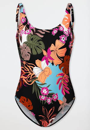 Maillot de bain Jersey fleurs multicolore - Aqua