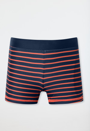 Slip de bain recyclé SFP 40+ rayures orange - Aqua