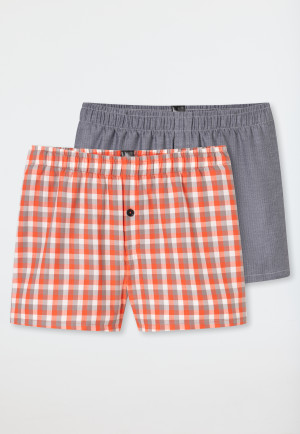 Boxers en matière tissée, lot de 2 imprimés multicolores - Boxershorts Multipacks