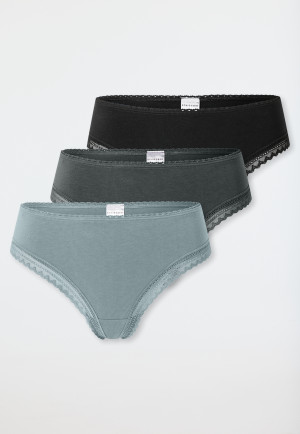 Cheeky thong 3-pack lace multi-colored - Modern Multipacks
