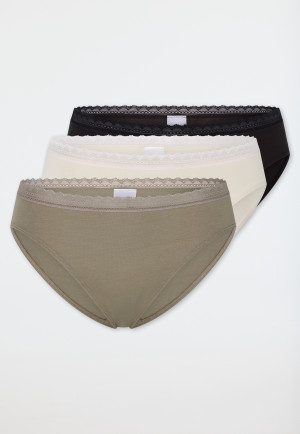 Rio-Slips 3er-Pack Spitze mehrfarbig - Modern Multipacks