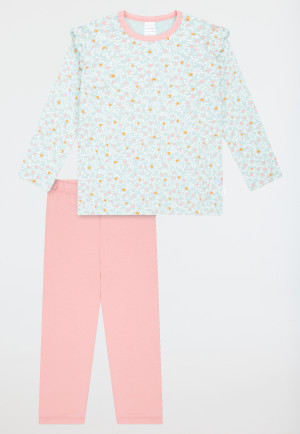 Pigiama lungo con cuori volant multicolore - Nightwear bambini
