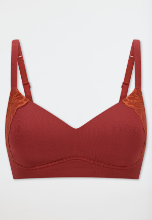 Soutien-gorge souple avec coque dentelle siena - Unique Cotton