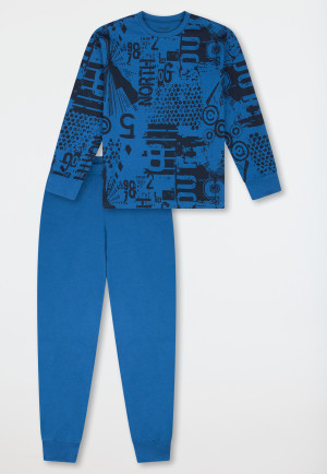 Pyjama long poignet bleu - Teens Nightwear