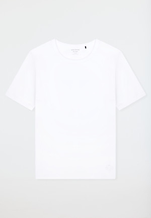Shirt kurzarm Doppelripp weiß - SCHIESSER 150 Years