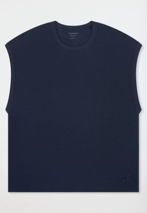 Shirt ärmellos Doppelripp admiral - SCHIESSER 150 Years
