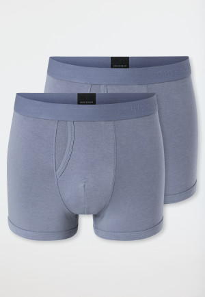 Shorts in a double pack blue-grey - Rib Essentials
