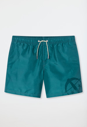 Swim trunks woven fabric crossbow green - Aqua