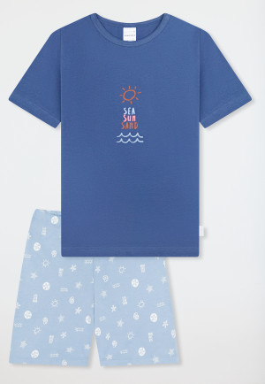 Pigiama corto blu scuro - Kids Nightwear
