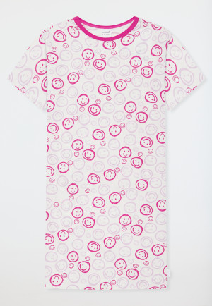 Chemise de nuit à manches courtes Smileys off-white - Kids Nightwear