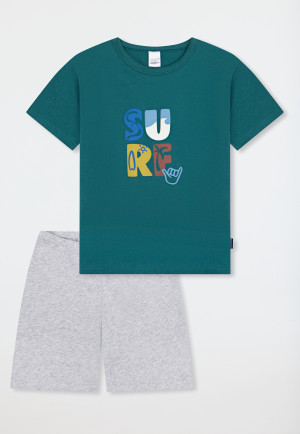 Pigiama corto verde surf - Kids Nightwear