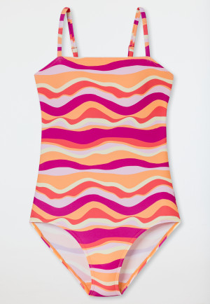 Swimsuit waves SPF 40+ vivid red - Aqua