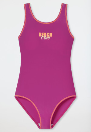 School sports swimsuit fuchsia - Aqua