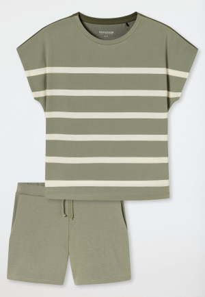 Pigiama corto color giada - Casual Nightwear