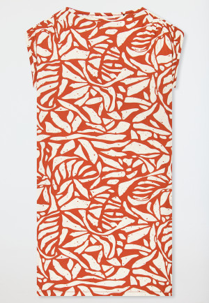 Terracotta short sleeve sleep shirt - Selected Premium