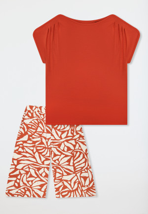 Pyjamas 3/4-long terracotta - Selected Premium