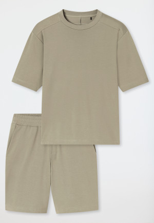 Short pyjamas oversized jade - Modern Nightwear