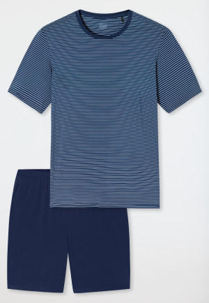 Short pyjamas admiral ringed - Long Life Soft