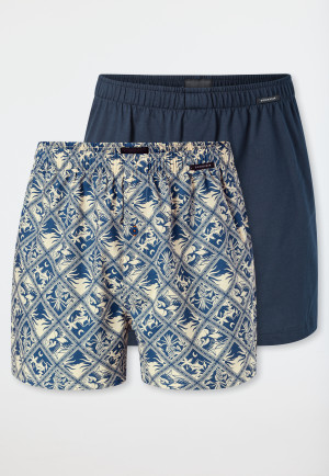 Lot de 2 boxers en matière tissée multicolore imprimée - Boxershort Multipack