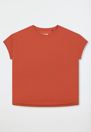 Short sleeve terracotta shirt - Mix+Relax