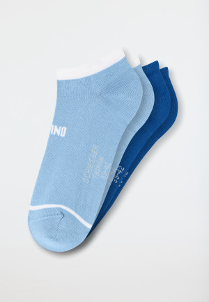 Chaussettes pour hommes Socquettes pack de 2 bleu - Fashion