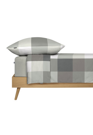 Bed linen 2-piece Renforcé mint chequered - SCHIESSER Home